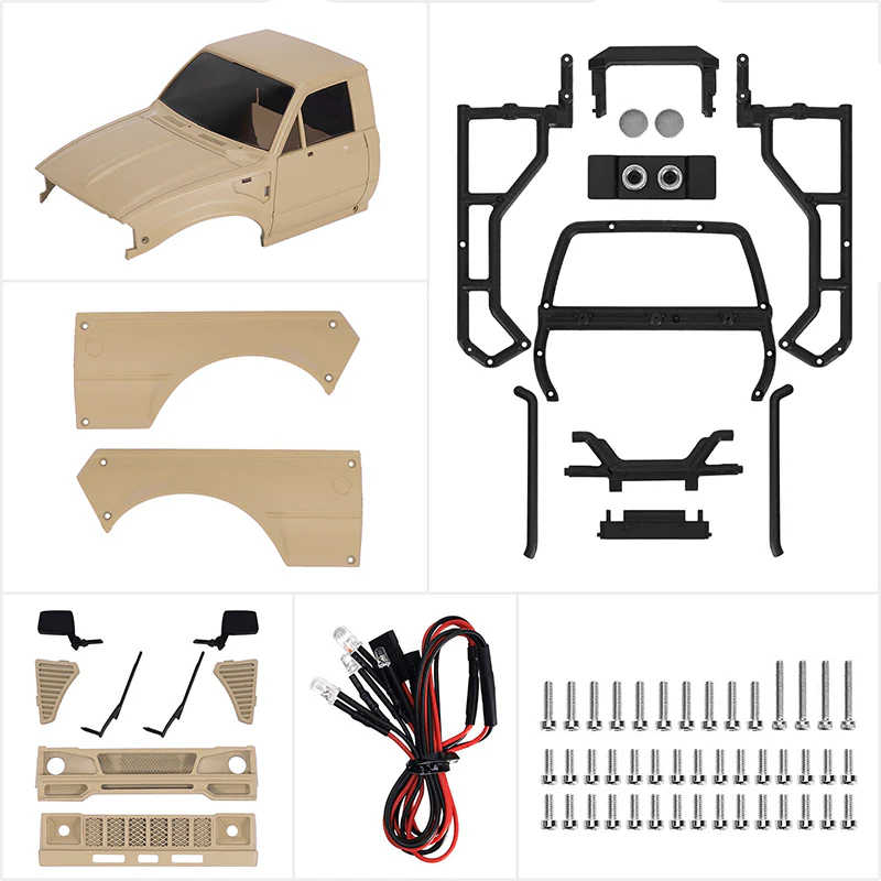 INJORA IR60-24 Pickup Hard Body for 1/24 SCX24 - Image 13