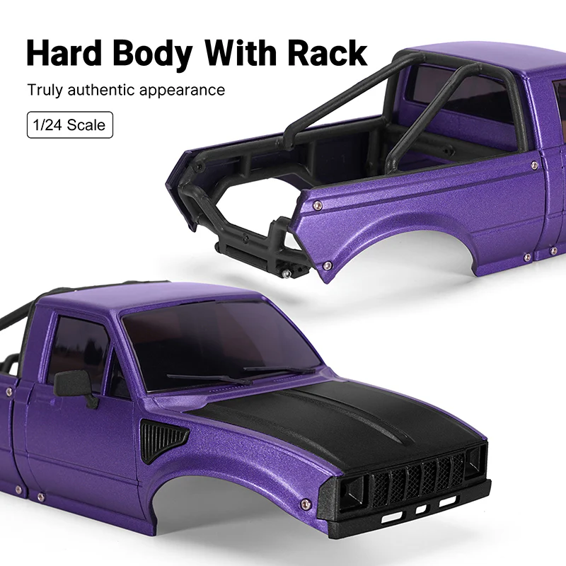 INJORA IR60-24 Pickup Hard Body for 1/24 SCX24 - Image 3