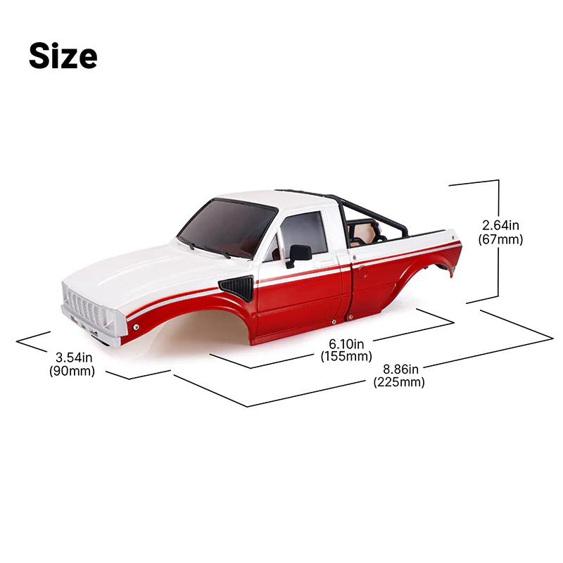 INJORA IR60-18 Body for 1/18 TRX4M Defender Bronco - Image 29