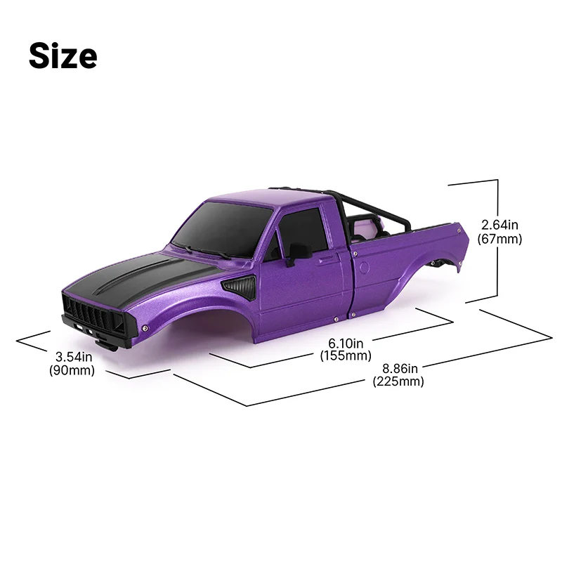 INJORA IR60-18 Body for 1/18 TRX4M Defender Bronco - Image 6