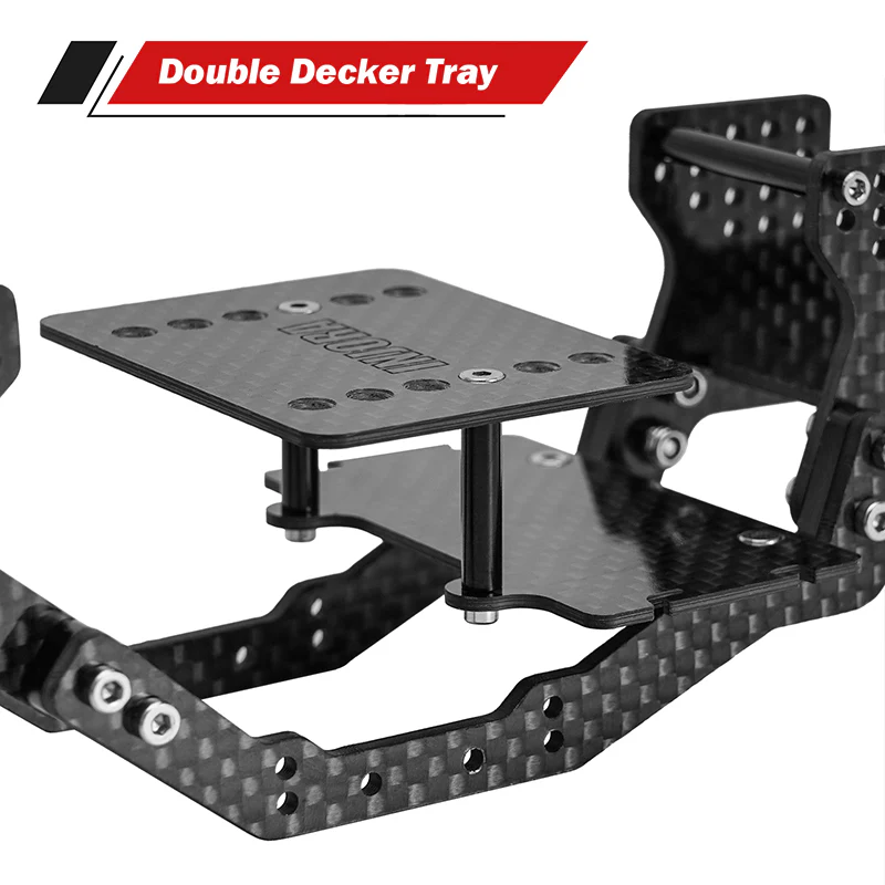 INJORA LCG Carbon Fiber Chassis Kit for 1/18 Redcat Ascent-18 - Image 4