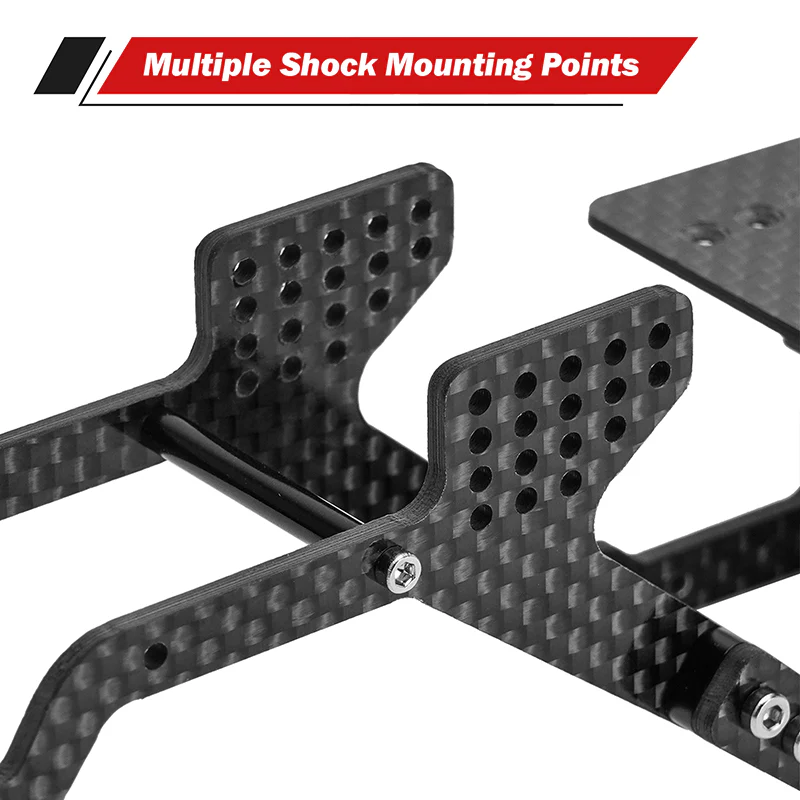 INJORA LCG Carbon Fiber Chassis Kit for 1/18 Redcat Ascent-18 - Image 5