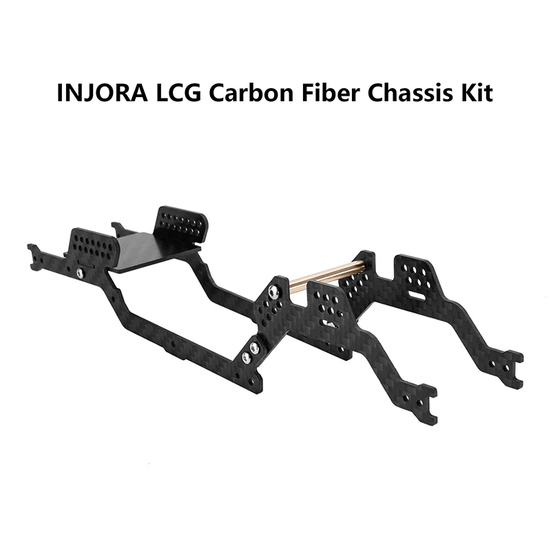 [Clearance Sale] INJORA 5° Angled LCG Carbon Fiber Chassis Kit for 1/18 TRX4M - Image 2
