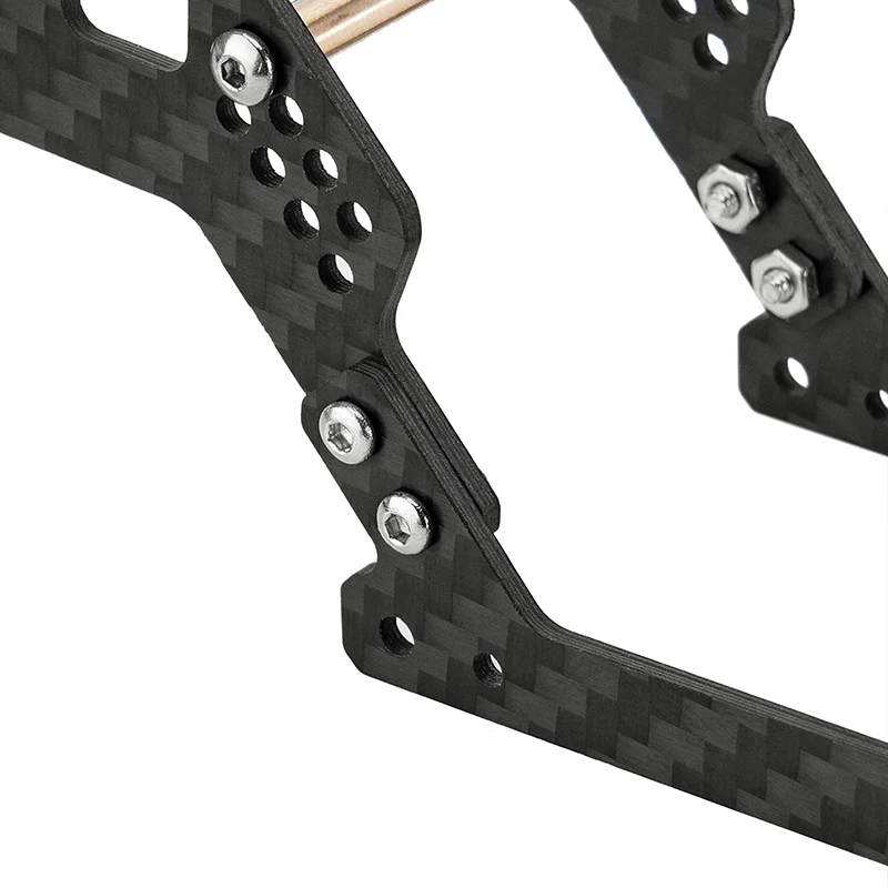 [Clearance Sale] INJORA 5° Angled LCG Carbon Fiber Chassis Kit for 1/18 TRX4M - Image 7