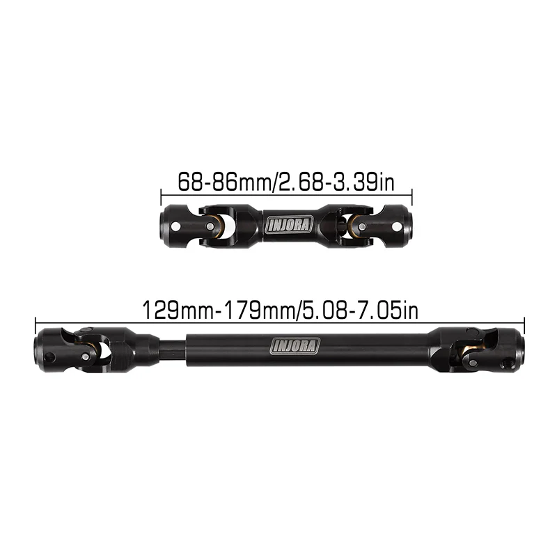 INJORA LCG Carbon Fiber Chassis Kit for 1/10 Axial SCX10 & SCX10 II - Image 17