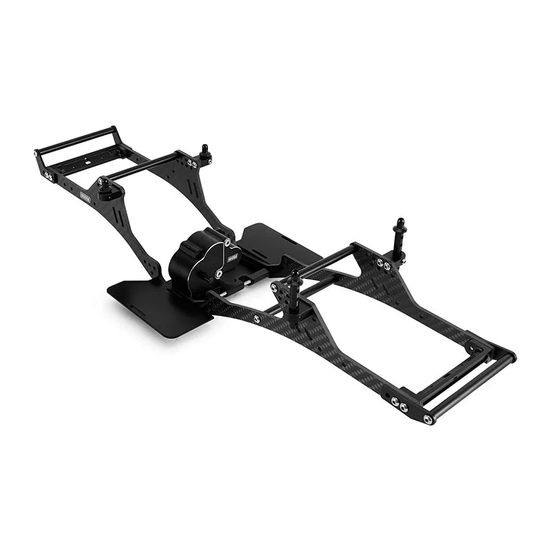 INJORA Center Mounted Transmission LCG Carbon Fiber Chassis Kit for 1/10 RC Crawlers (INC-10C) - Image 10