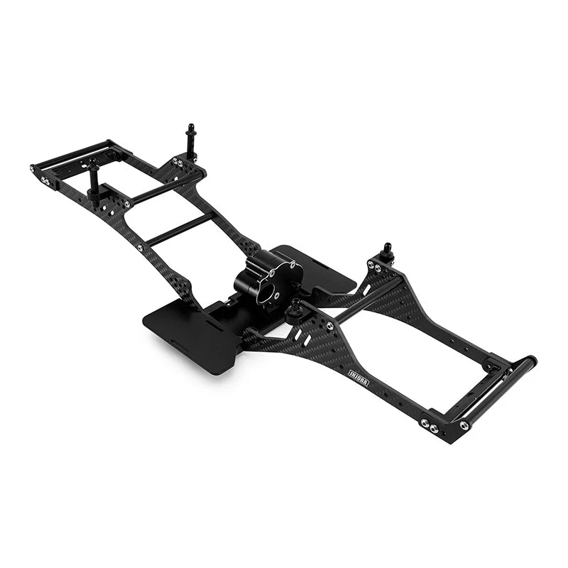 INJORA Center Mounted Transmission LCG Carbon Fiber Chassis Kit for 1/10 RC Crawlers (INC-10C) - Image 12