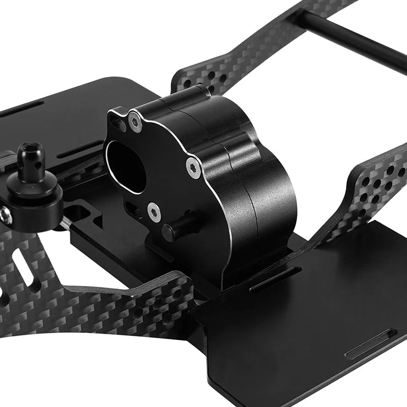 INJORA Center Mounted Transmission LCG Carbon Fiber Chassis Kit for 1/10 RC Crawlers (INC-10C) - Image 13