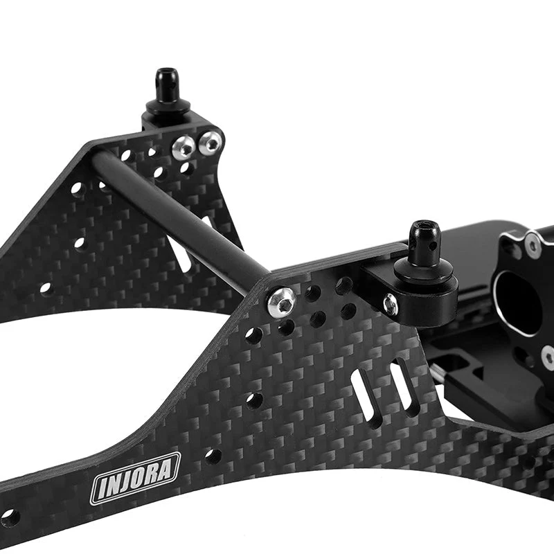 INJORA Center Mounted Transmission LCG Carbon Fiber Chassis Kit for 1/10 RC Crawlers (INC-10C) - Image 14