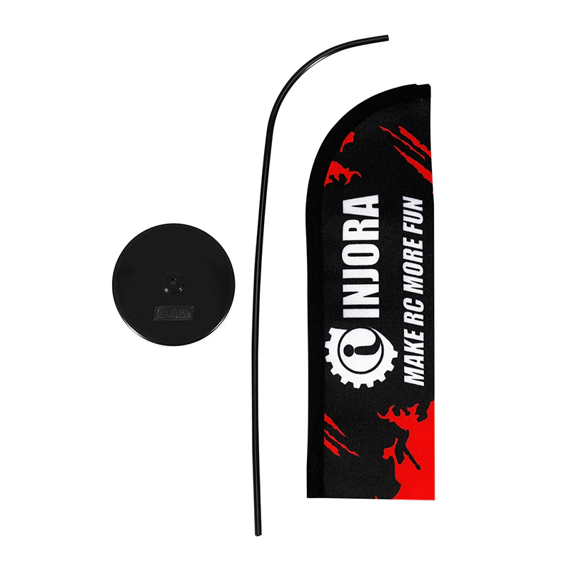 INJORA 1/18 LOGO Brand Display Flag with Stand - Image 13
