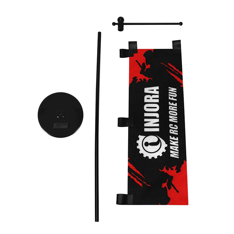 INJORA 1/18 LOGO Brand Display Flag with Stand - Image 5