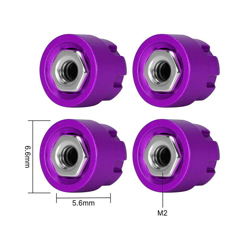 INJORA M2.5 Wheel Lock Nuts with Aluminum Cap for 1/18 TRX4M Ascent-18 - Image 24