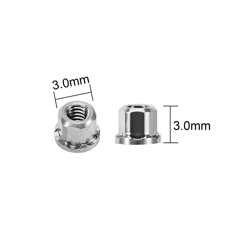 INJORA M2 Stainless Steel Nuts for 1/30 SCX30 - Image 3
