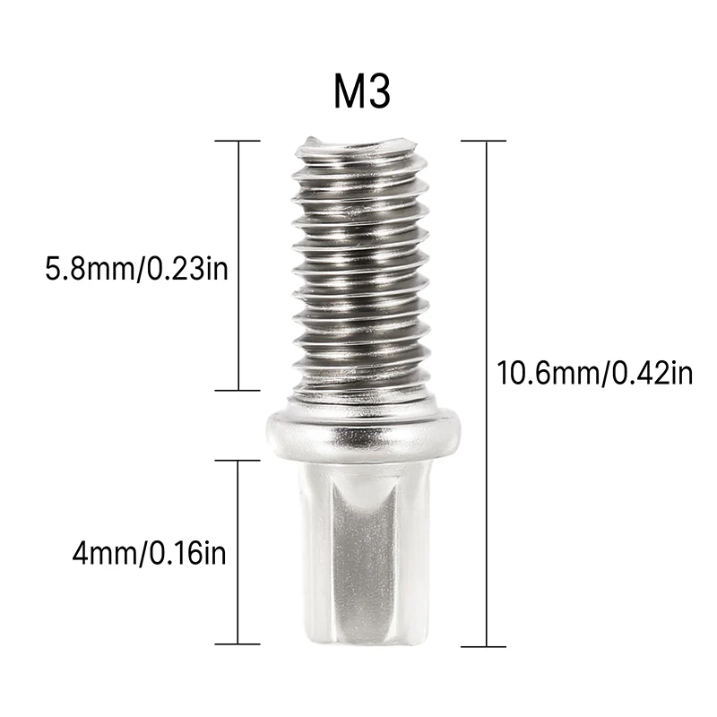 INJORA 100Pcs M3*6mm Stainless Steel Hub Screws for 1/10 RC Crawler Wheels - Image 2