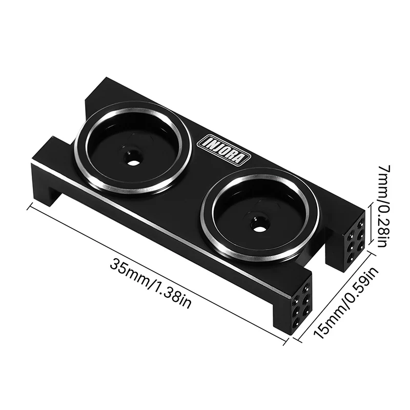 INJORA Magnetic Body Mount for 1/24 SCX24 LCG Chassis - Image 3