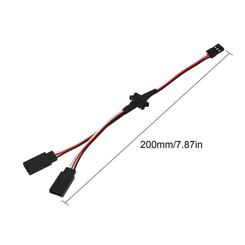 INJORA Magnetic Snap-on JR 1-to-2 Y Cable for RC Models - Image 3