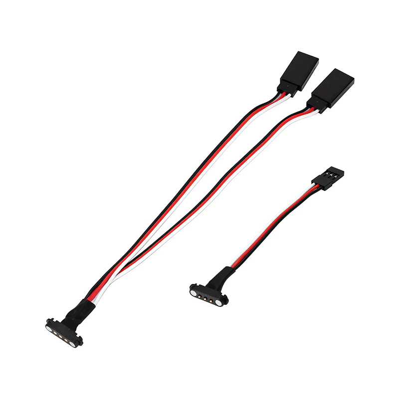 INJORA Magnetic Snap-on JR 1-to-2 Y Cable for RC Models - Image 7