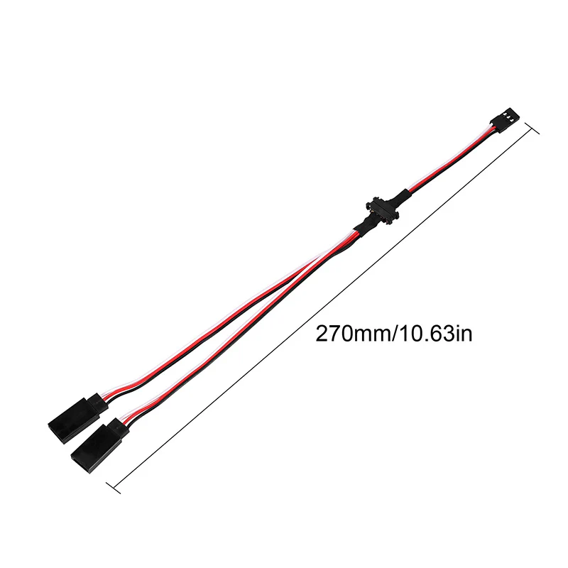 INJORA Magnetic Snap-on JR 1-to-2 Y Cable for RC Models - Image 8