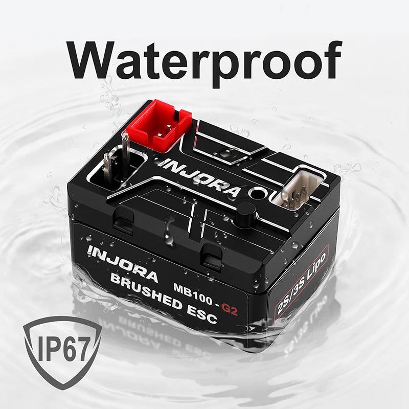 INJORA MB100 G2 Brushed ESC 40A for 1/24 1/18 RC Crawlers - Image 3