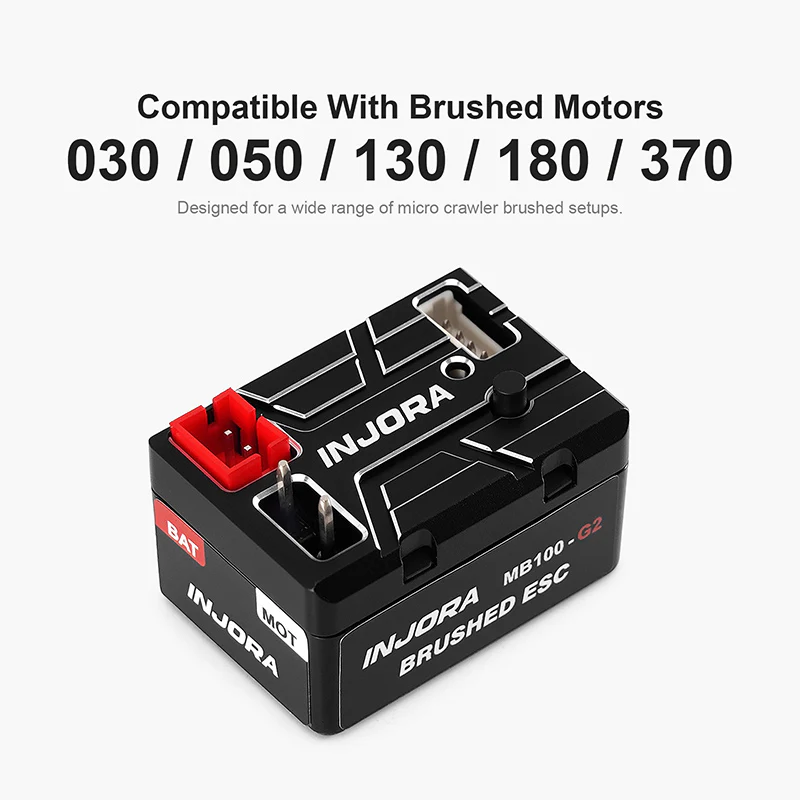 INJORA MB100 G2 Brushed ESC 40A for 1/24 1/18 RC Crawlers - Image 6