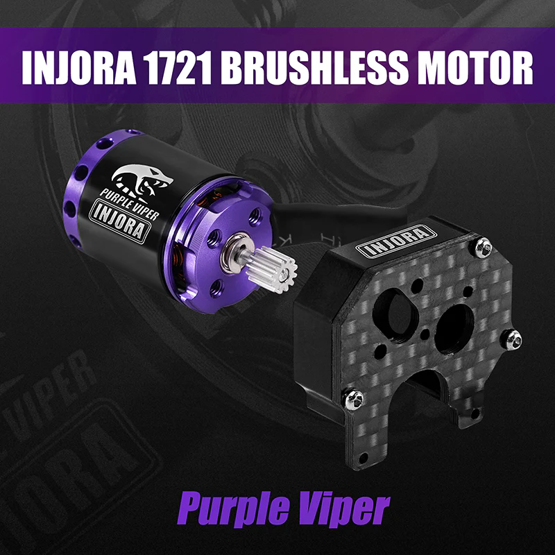 INJORA MBL32 G2 Waterproof Brushless ESC & 1721 Purple Viper Motor for 1/24 SCX24 - Image 3