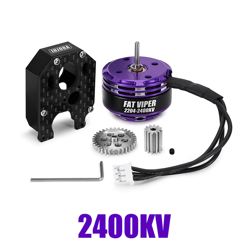 INJORA MBL32 G2 Waterproof Brushless ESC & 2204 Fat Viper Motor for 1/24 SCX24 Upgrade - Image 9