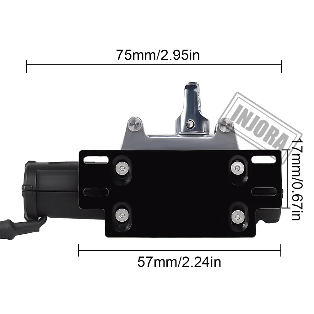 INJORA Metal Automatic Winch Wireless Remote Controller System for 1/10 RC Crawler - Image 4