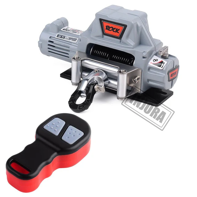 INJORA Metal Automatic Winch Wireless Remote Controller System for 1/10 RC Crawler - Image 6