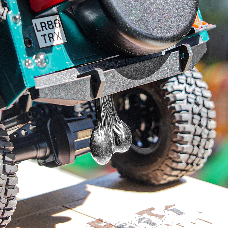 INJORA Metal Dangler Balls Truck Nuts for 1/18 1/24 RC Vehicles - Image 5