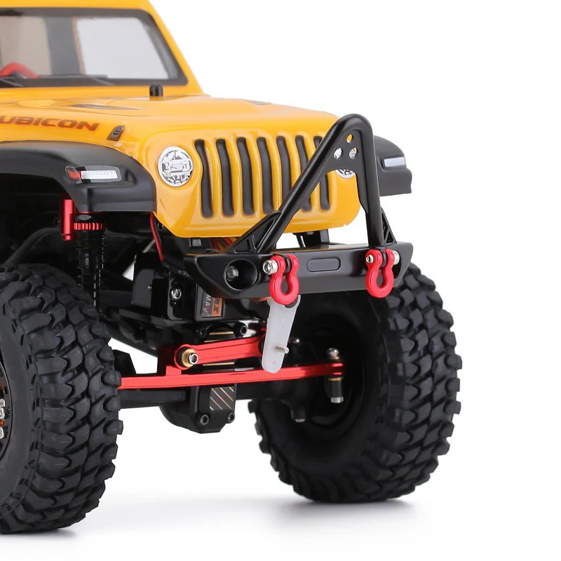 INJORA Metal Front Stinger Bumper with Lights for SCX24 Jeep Wrangler Gladiator - Image 8