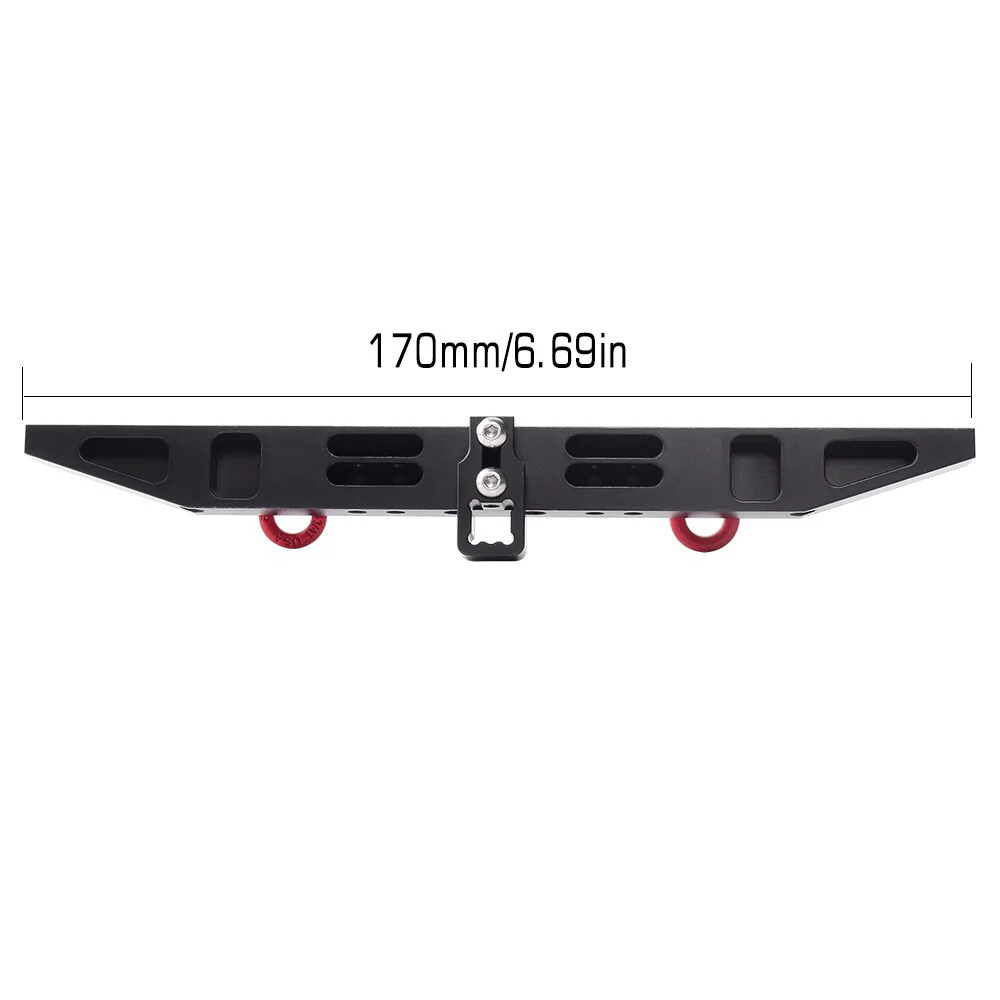 INJORA Metal Rear Bumper with D-rings for Traxxas TRX-4 - Image 4
