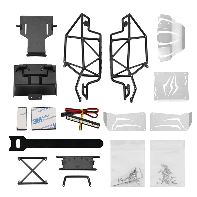INJORA Nylon Rock Buggy Body with Metal Spider Panels for 1/24 SCX24 - Image 21