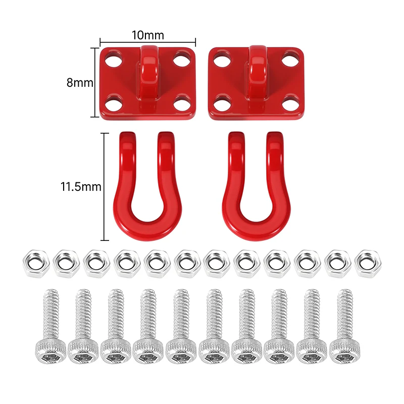 INJORA Metal Tow Hook for 1/24 1/18 RC Crawlers - Image 2