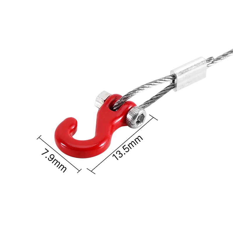 INJORA Metal Tow Rope with Hook for 1/24 1/18 RC Crawlers - Image 4