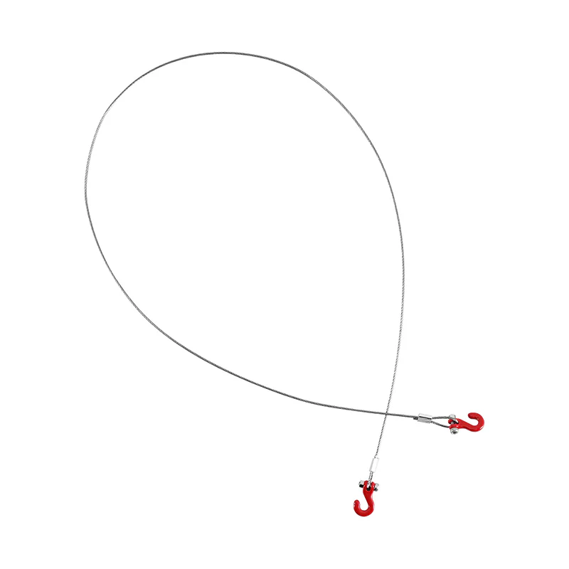 INJORA Metal Tow Rope with Hook for 1/24 1/18 RC Crawlers - Image 5