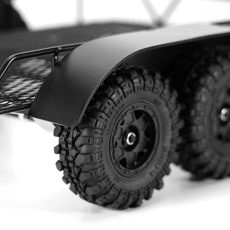 INJORA Metal Trailer with Aluminum Hitch Mount for 1/24 Axial SCX24 - Image 10