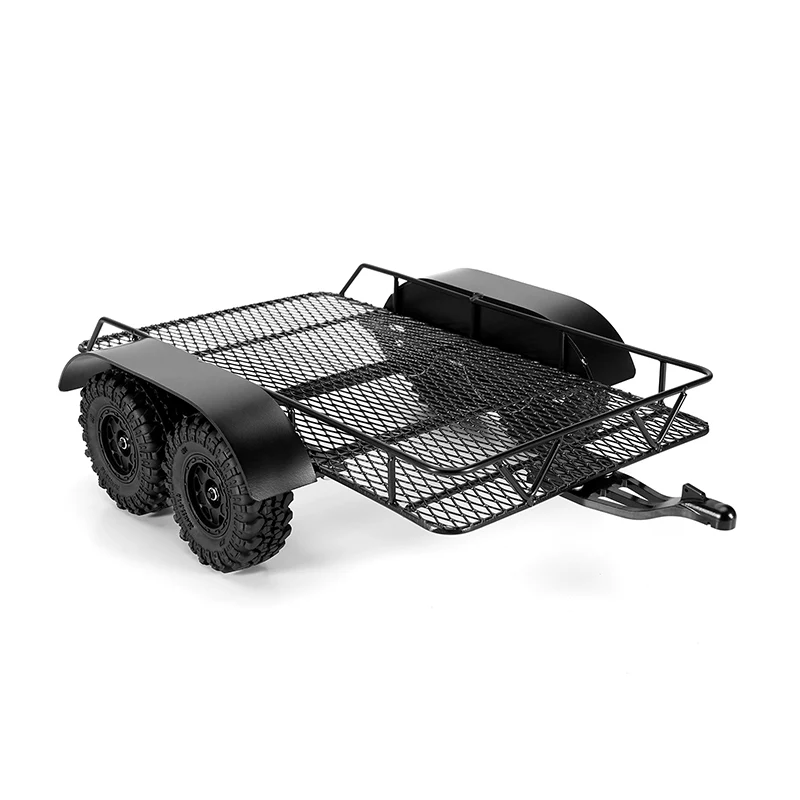 INJORA Metal Trailer with Aluminum Hitch Mount for 1/24 Axial SCX24 - Image 7