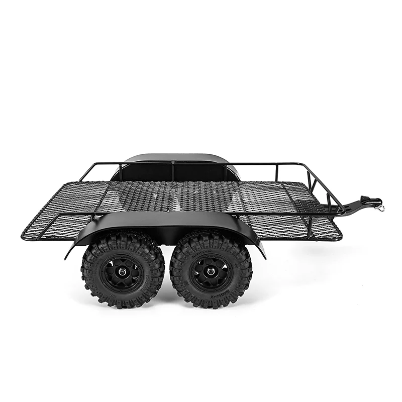 INJORA Metal Trailer with Aluminum Hitch Mount for 1/24 Axial SCX24 - Image 8