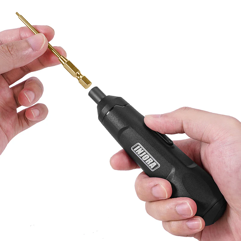 INJORA Mini Cordless Electric Screwdriver Set for 1/18 1/24 RC Crawler - Image 8