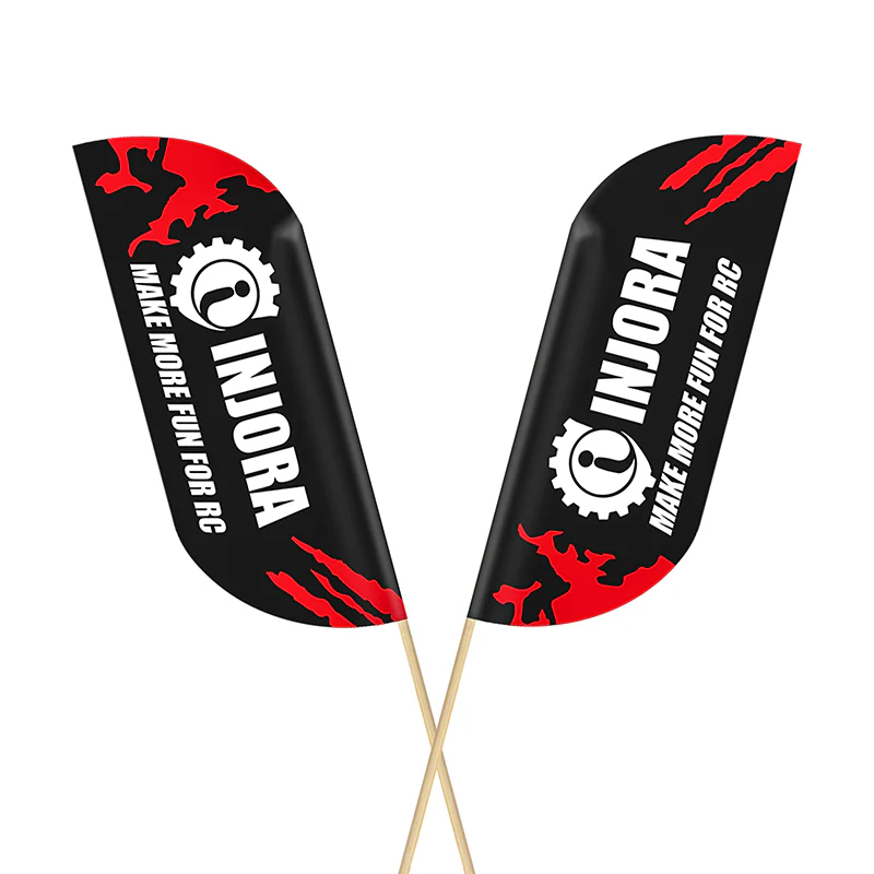 INJORA 5pcs Mini Feather Flags for 1/18 1/24 RC Crawlers - Image 4