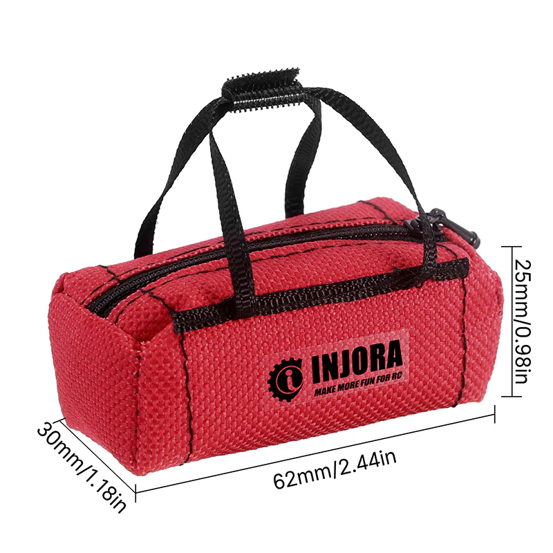 INJORA Mini Sport Travel Bag for 1/18 1/24 RC Crawler TRX4M SCX24 AX24 FCX24