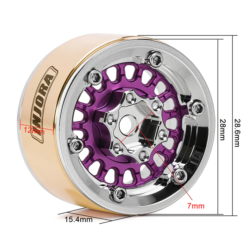 INJORA 1.0" ModuWheel -4.4mm Offset Wheels for Micro Crawlers (MW1016) - Image 33