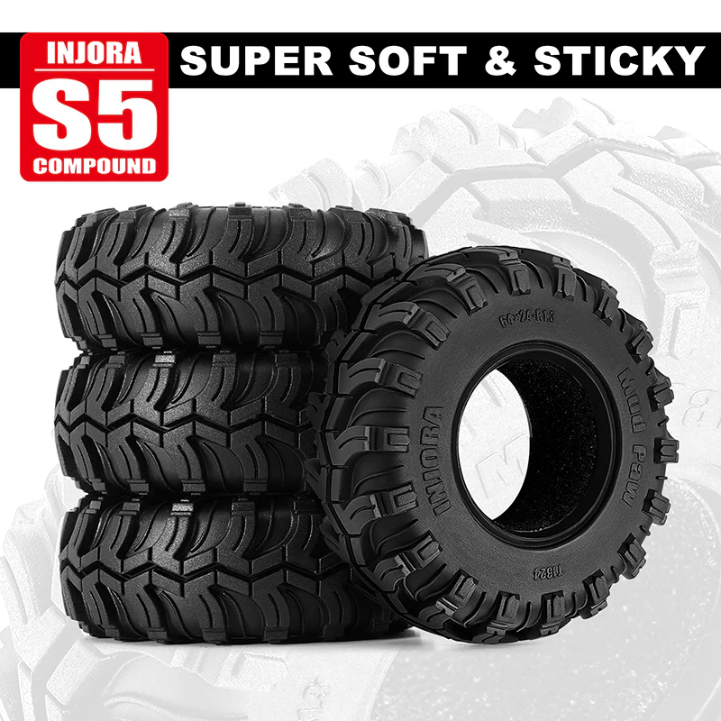 [Clearance Sale] INJORA 1.3" 64*24mm Mud Paw M/T Tires (T1324) - Image 5