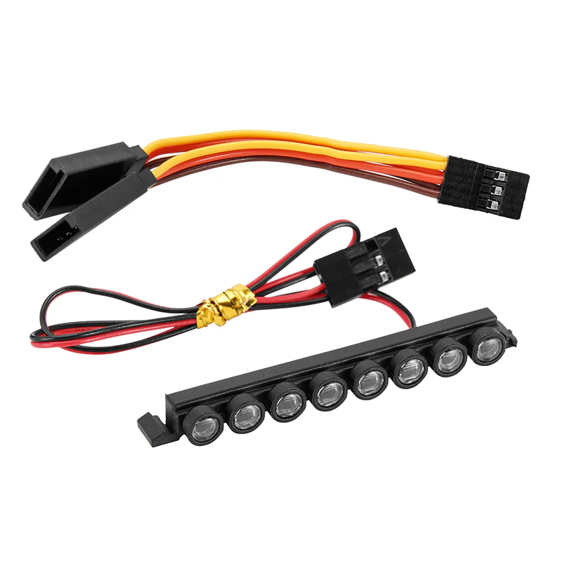 INJORA Nylon Molded 8LED Roof Light Bar for 1/18 TRX4M Bronco (4M-47) - Image 3