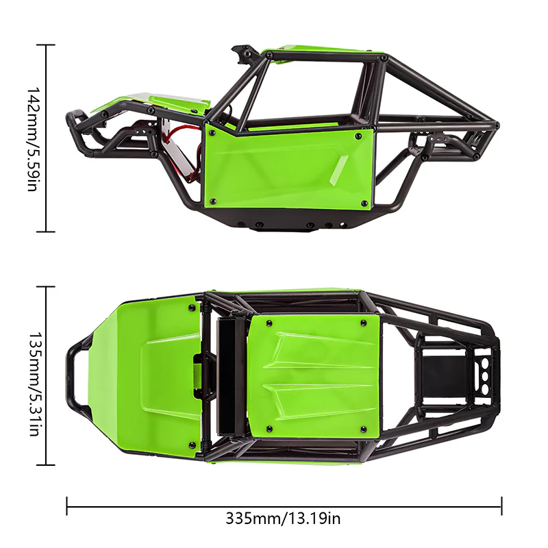INJORA Nylon Rock Buggy Body for 1/10 SCX10 II UTB10 Capra - Image 3