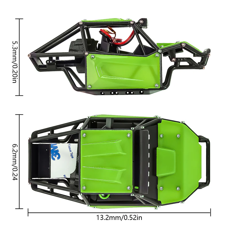 INJORA Nylon Rock Buggy Body for 1/24 SCX24 - Image 13