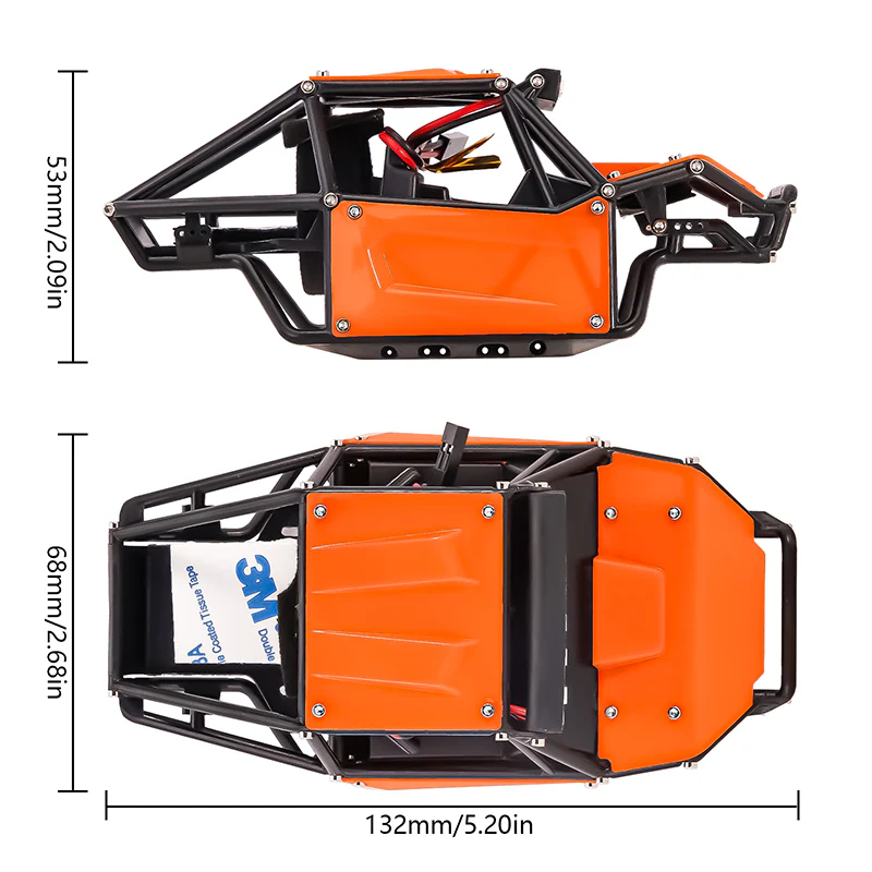 INJORA Nylon Rock Buggy Body for 1/24 SCX24 - Image 3