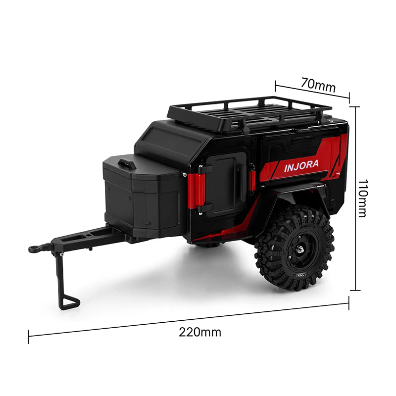 INJORA Off-Road Camping Trailer for 1/18 1/24 RC Crawlers TRX4M SCX24 - Image 55