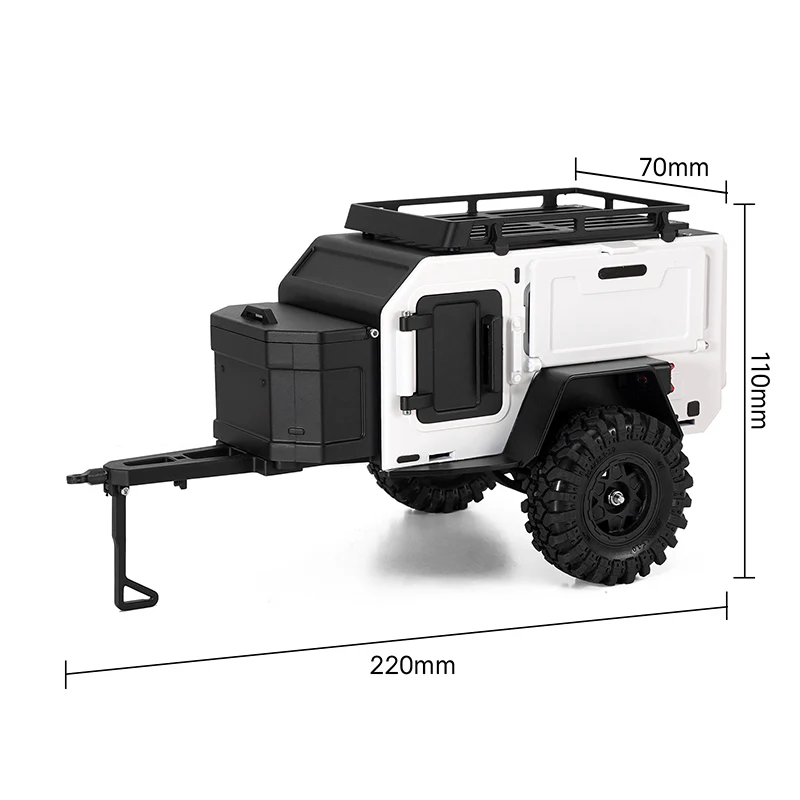 INJORA Off-Road Camping Trailer for 1/18 1/24 RC Crawlers TRX4M SCX24 - Image 21