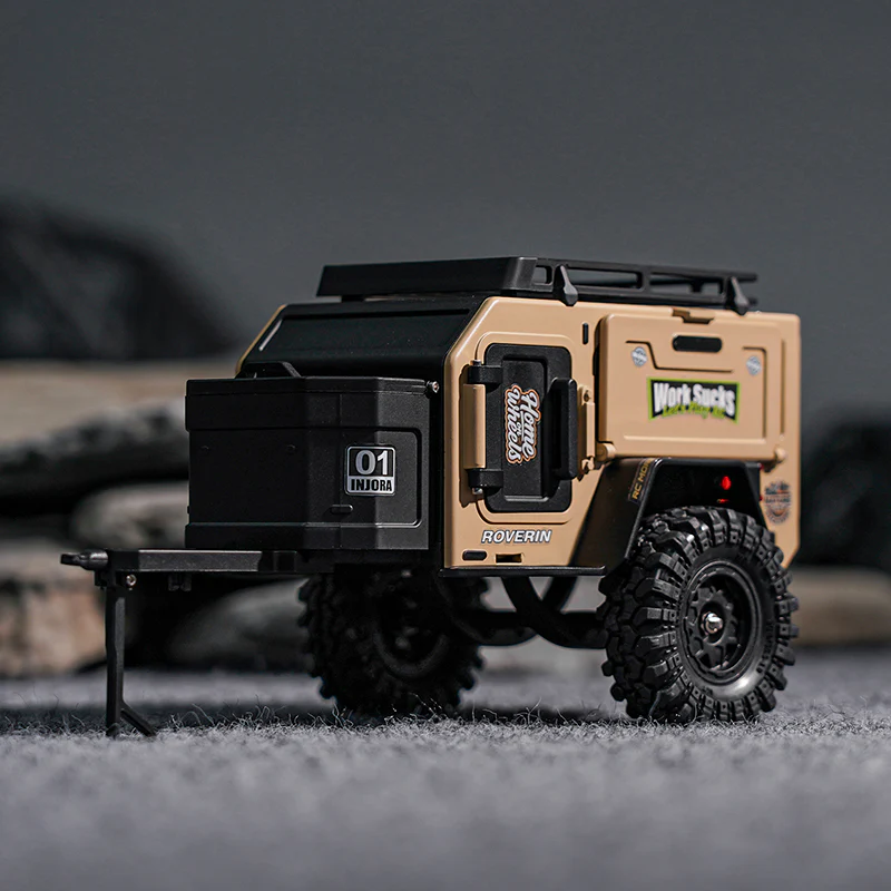 INJORA Off-Road Camping Trailer for 1/18 1/24 RC Crawlers TRX4M SCX24 - Image 5